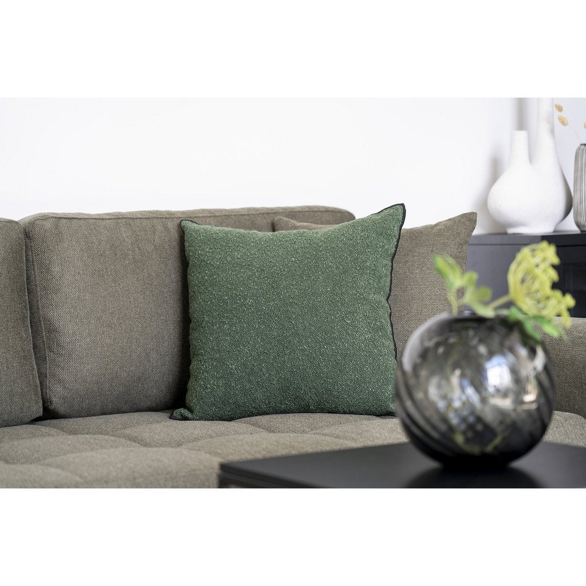 House Nordic ApS - Lismore Kussen - Kussen, groen, 45x45 cm - Deco Delights