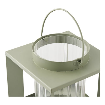 House Nordic ApS - Lohals Lantaarn, glas/metaal, groen, 18x18x20,5 cm - Deco Delights