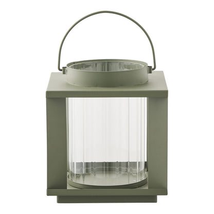 House Nordic ApS - Lohals Lantaarn, glas/metaal, groen, 18x18x20,5 cm - Deco Delights