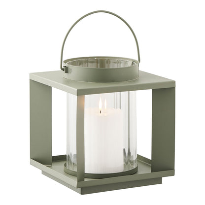 House Nordic ApS - Lohals Lantaarn, glas/metaal, groen, 18x18x20,5 cm - Deco Delights