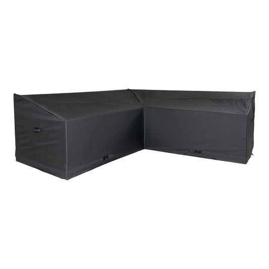 House Nordic ApS - Luxe hoes - Luxe hoes voor rechts/links gerichte hoekset, 210g/m2 600D polyester PU-gecoat, waterafstotend, zwart - Deco Delights