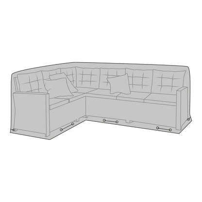 House Nordic ApS - Luxe hoes - Luxe hoes voor rechts/links gerichte hoekset, 210g/m2 600D polyester PU-gecoat, waterafstotend, zwart - Deco Delights