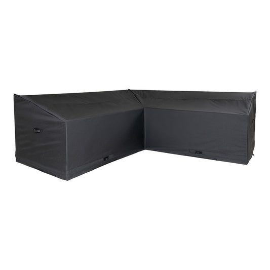 House Nordic ApS - Luxe hoes - Luxe hoes voor rechts/links gerichte hoekset, 210g/m2 600D polyester PU-gecoat, waterafstotend, zwart - Deco Delights