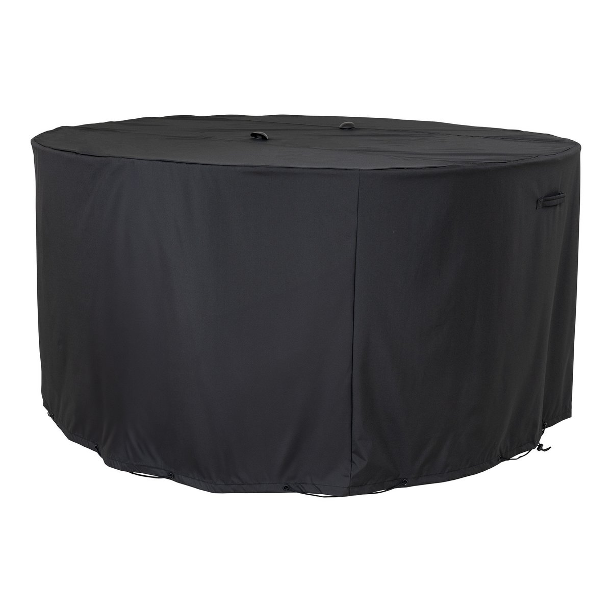 House Nordic ApS - Luxury Cover - Luxe hoes voor ronde tafel 180 cm met 4 stoelen, 210g/m2 600D polyester PU gecoat, waterafstotend, zwart - Deco Delights