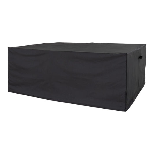 House Nordic ApS - Luxury Cover - Luxe hoes voor tafel met 6 stoelen, 210g/m2 600D polyester PU gecoat, waterafstotend, zwart - Deco Delights