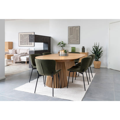 House Nordic ApS - Maceda Eetkamerstoel Donkergroen - Deco Delights Eetkamerstoel