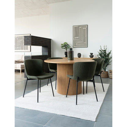House Nordic ApS - Maceda Eetkamerstoel Donkergroen - Deco Delights Eetkamerstoel