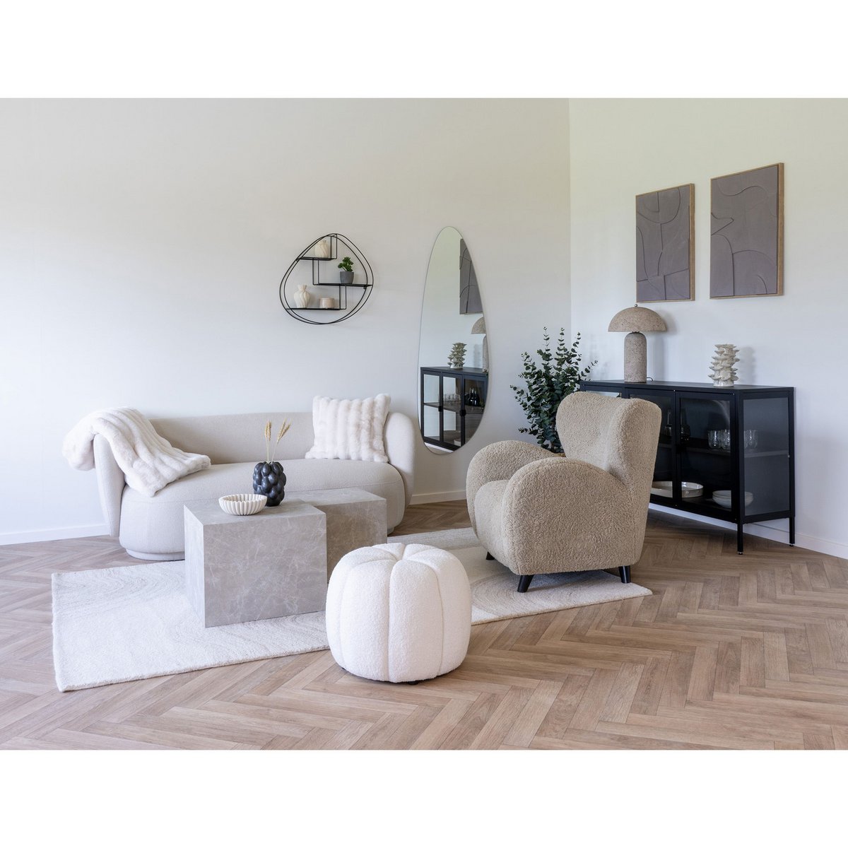 House Nordic ApS - Madeline reliëf wanddecoratie - Deco Delights