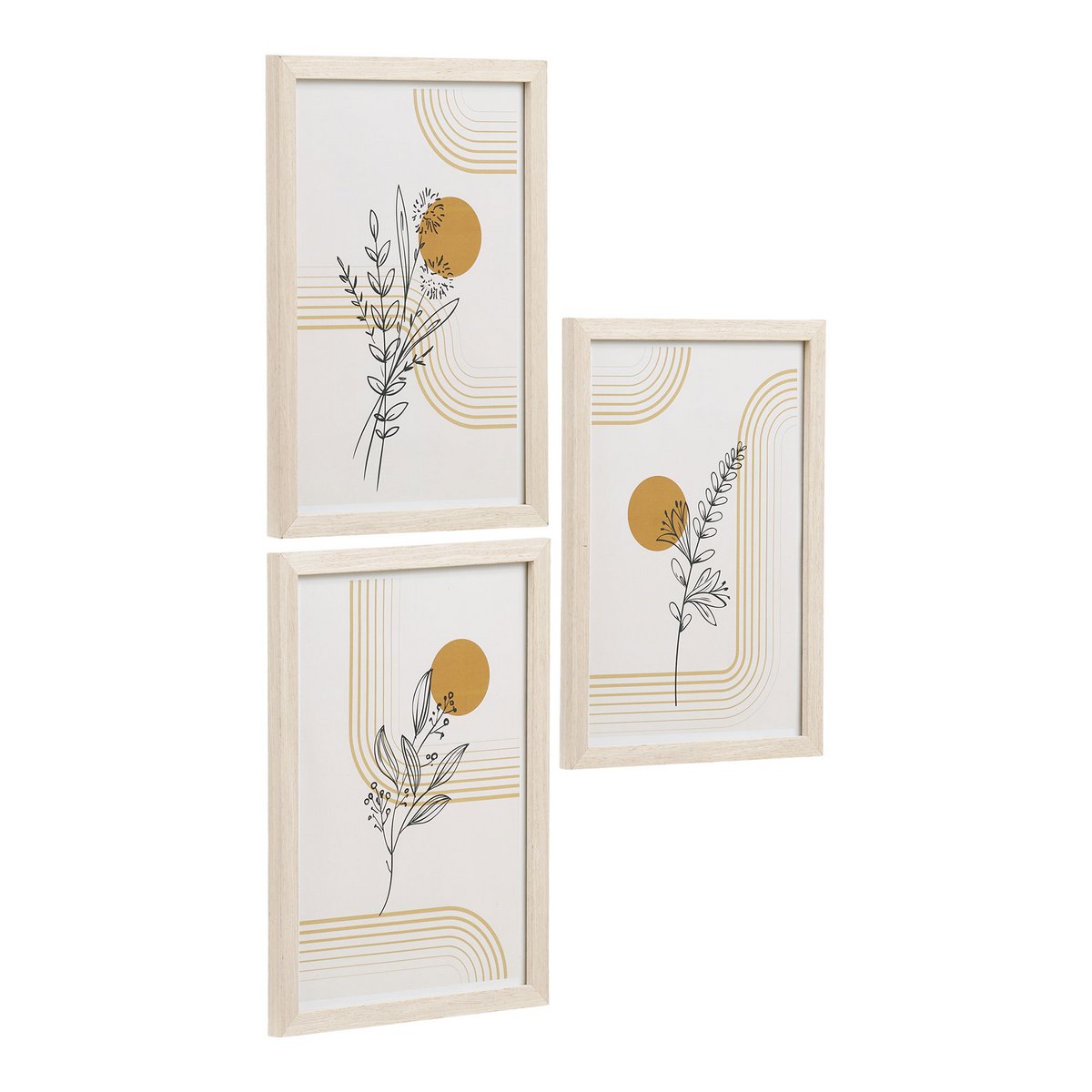 House Nordic ApS - Madison Frameset, naturel, set van 3 - Deco Delights