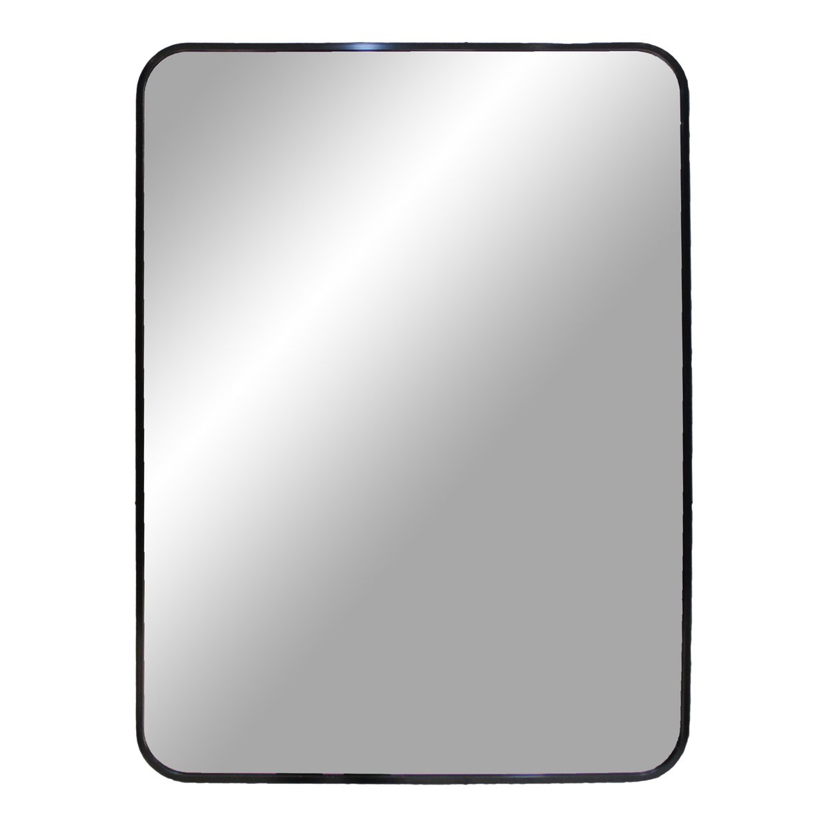 House Nordic ApS - Madrid Spiegel - Zwart, Aluminium/Glas, 50x70 cm - Deco Delights
