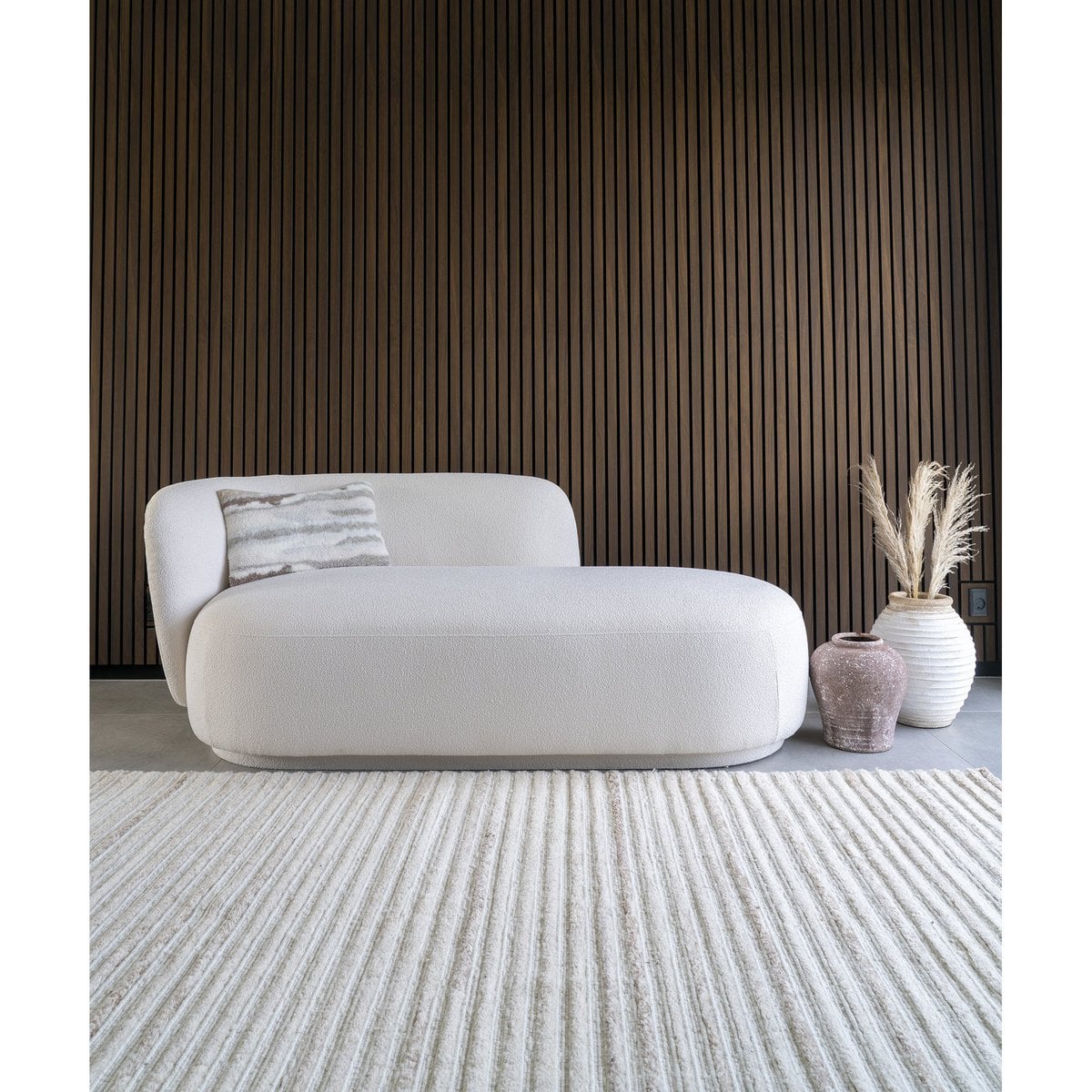 House Nordic ApS - Mangovloerkleed - Ivoor, handgetuft, 160x230cm - Deco Delights