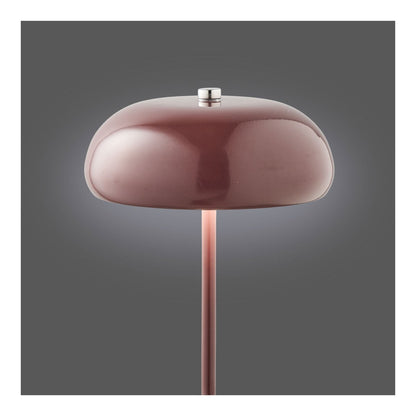 House Nordic ApS - Margate Tafellamp, metaal, oplaadbaar, bordeaux, ø16 cm - Deco Delights