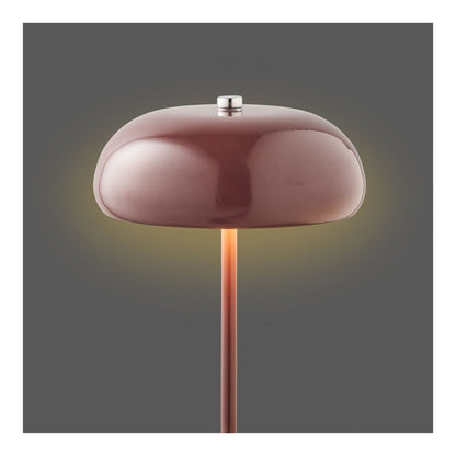 House Nordic ApS - Margate Tafellamp, metaal, oplaadbaar, bordeaux, ø16 cm - Deco Delights