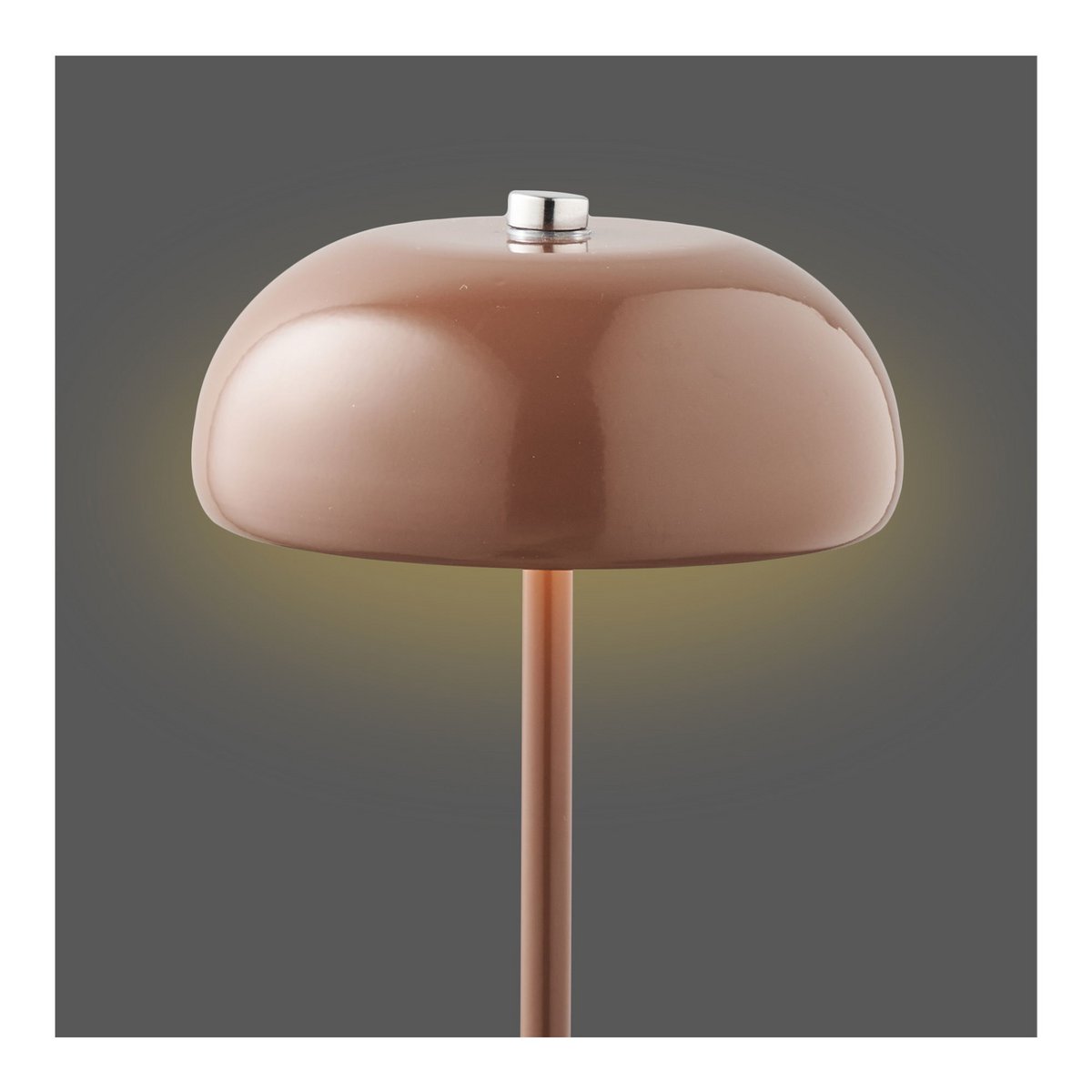 House Nordic ApS - Margate Tafellamp, metaal, oplaadbaar, bruin, ø13 cm - Deco Delights