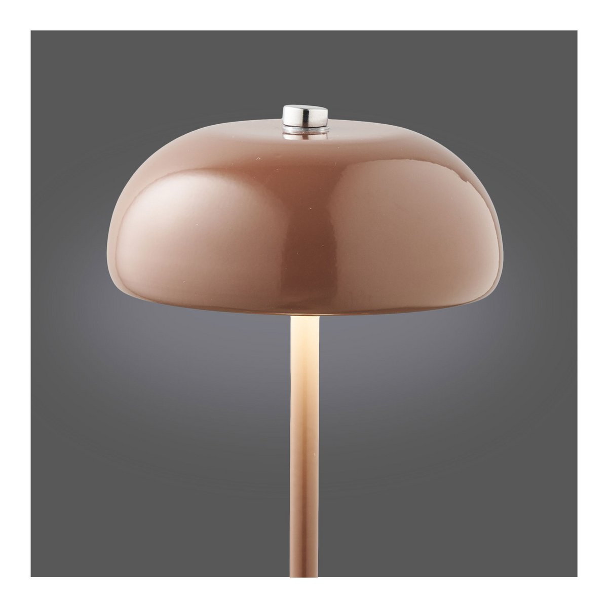 House Nordic ApS - Margate Tafellamp, metaal, oplaadbaar, bruin, ø13 cm - Deco Delights