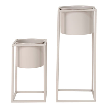House Nordic ApS - Marla Bloempotten Beige/Grijs - Deco Delights Bloempot