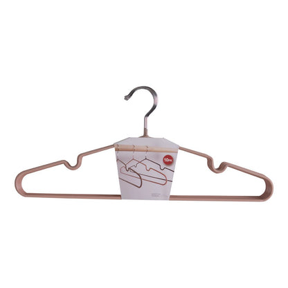 House Nordic ApS - Massa Hangers - Roze, Metaal, 41x4x18 cm - Set van 10 - Deco Delights