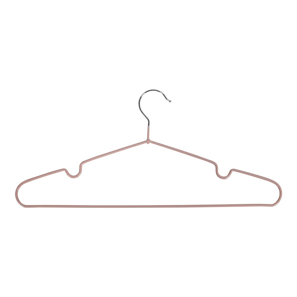 House Nordic ApS - Massa Hangers - Roze, Metaal, 41x4x18 cm - Set van 10 - Deco Delights