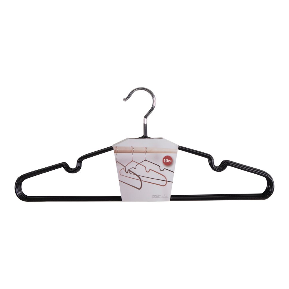 House Nordic ApS - Massa Hangers - Zwart, Metaal, Set van 10 - Deco Delights