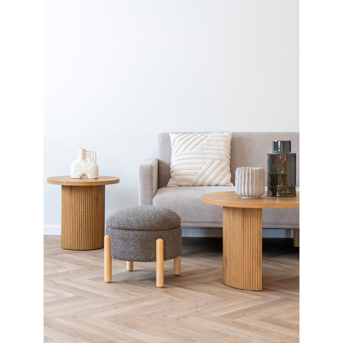 House Nordic ApS - Medas Poef Bruin - Deco Delights Poef