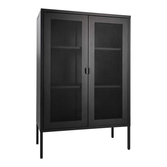 House Nordic ApS - Melbourne Vitrinekast - Staal, Zwart - 80x40x120 cm - Deco Delights