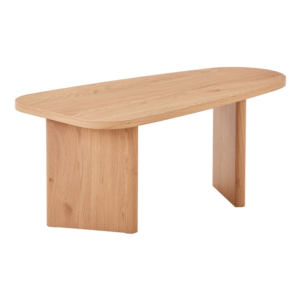 House Nordic ApS - Melo -salontafel - Natuurlijk, MDF/Decor Paper, 100x50x41 cm - Deco Delights