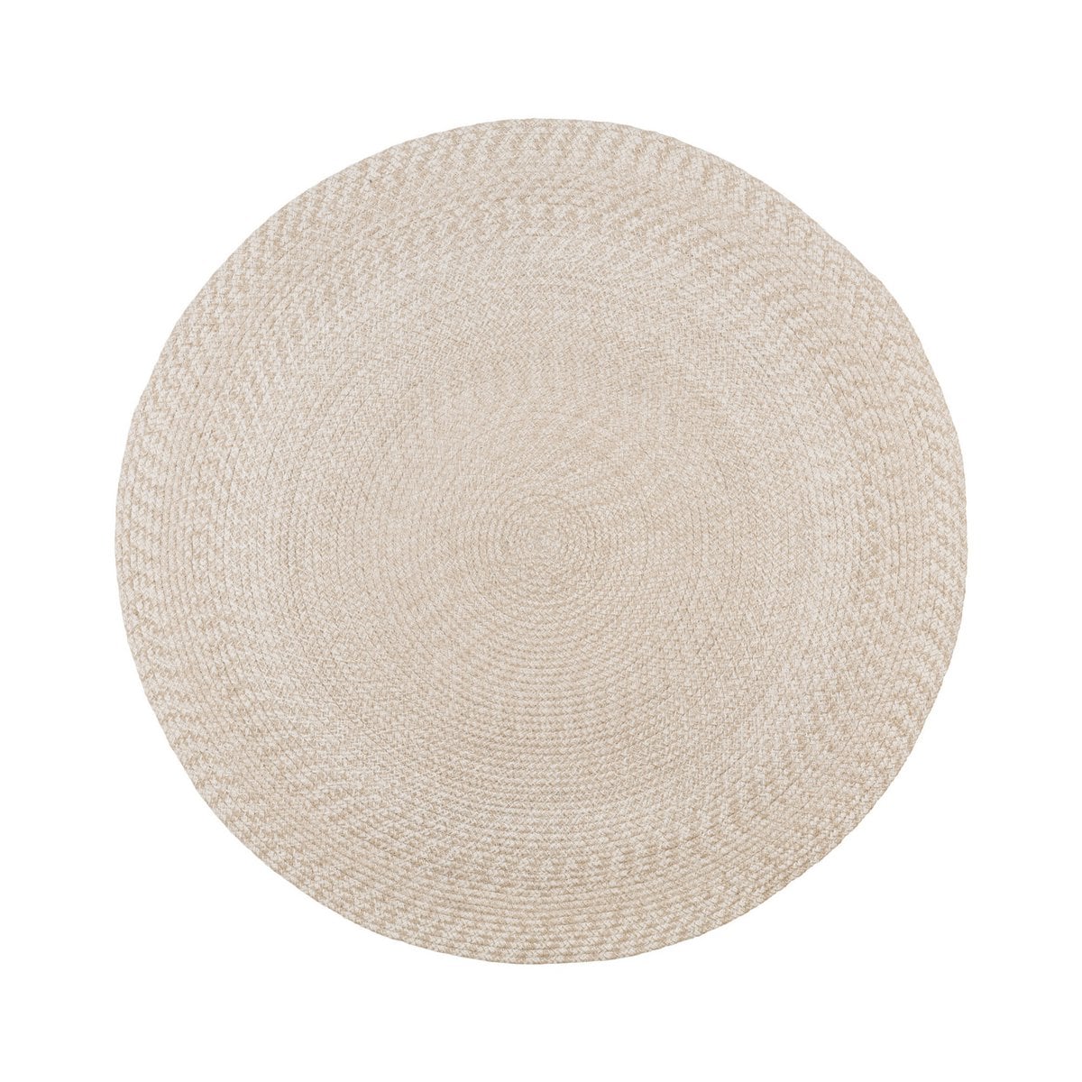 House Nordic ApS - Menorca Vloerkleed - Zand, 100% gerecycled PET, Ø120 cm - Deco Delights
