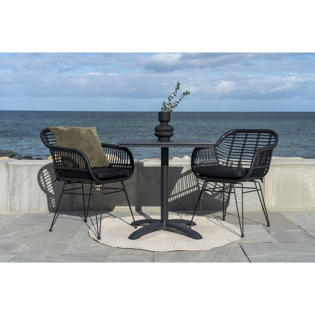 House Nordic ApS - Menorca Vloerkleed - Zand, 100% gerecycled PET, Ø120 cm - Deco Delights