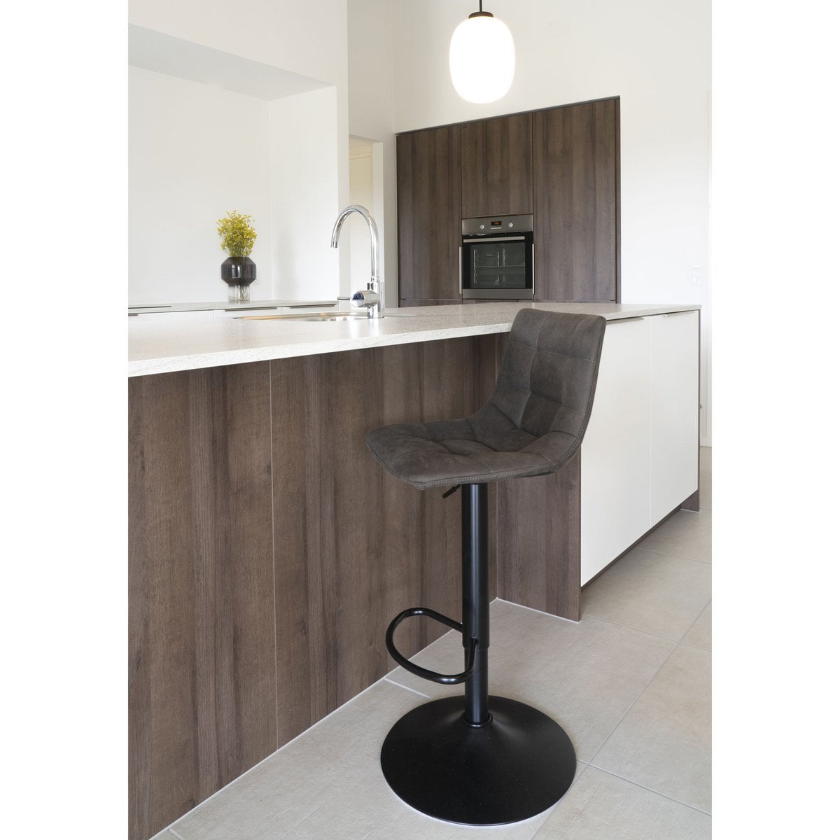 House Nordic ApS - Middelfart Barstoel Donkergrijs - Deco Delights