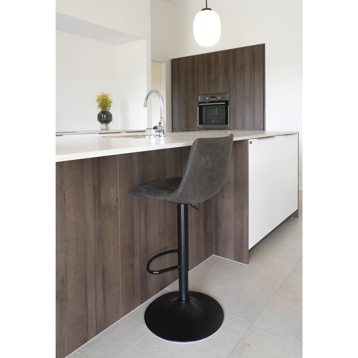 House Nordic ApS - Middelfart Barstoel Donkergrijs - Deco Delights