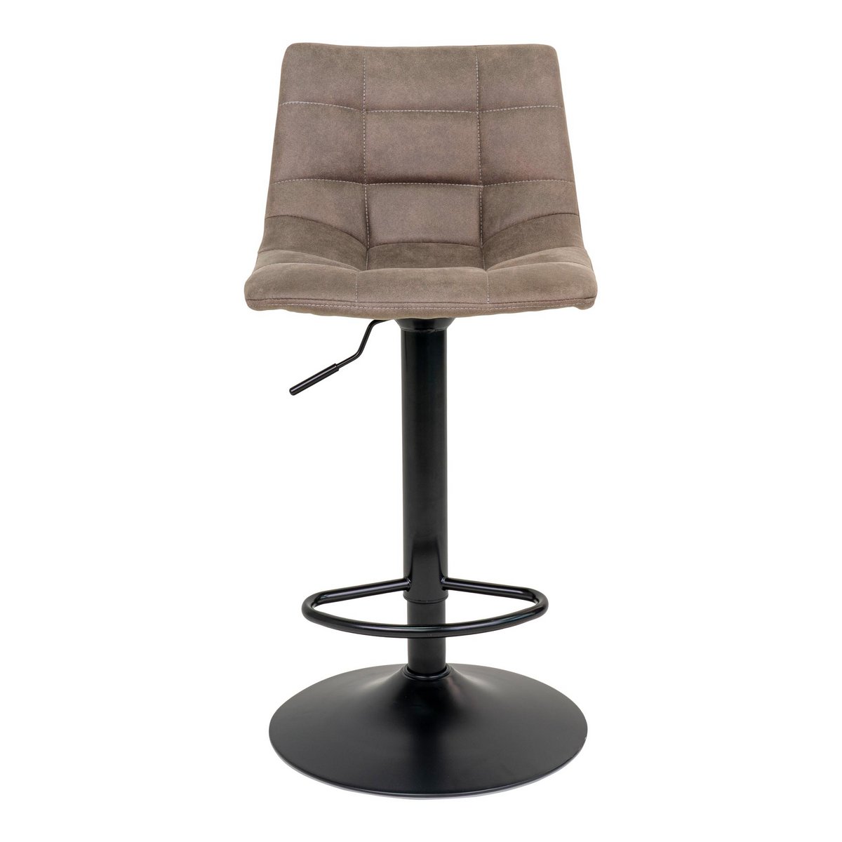 House Nordic ApS - Middelfart Barstoel - Microvezel, Staal, Lichtbruin - Set van 2 - Deco Delights