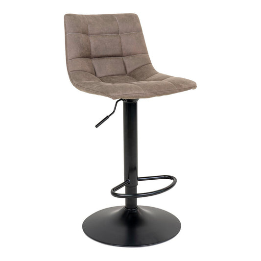 House Nordic ApS - Middelfart Barstoel - Microvezel, Staal, Lichtbruin - Set van 2 - Deco Delights