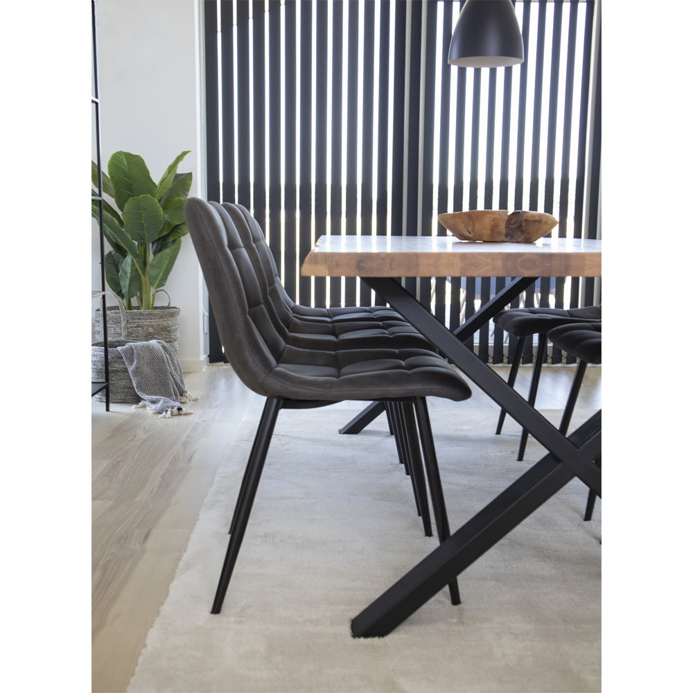 House Nordic ApS - Middelfart Eetkamerstoel Grijs - Deco Delights Eetkamerstoel