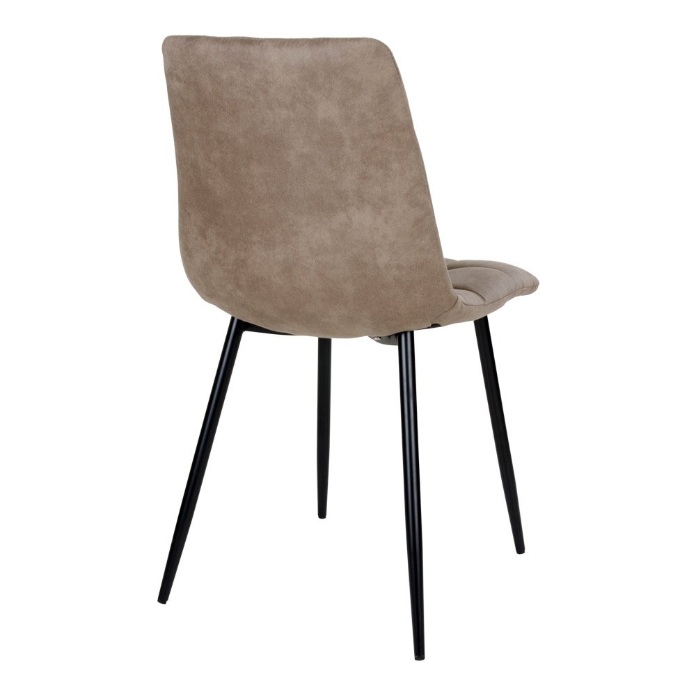 House Nordic ApS - Middelfart Eetkamerstoel Microvezel Lichtbruin - Deco Delights Eetkamerstoel
