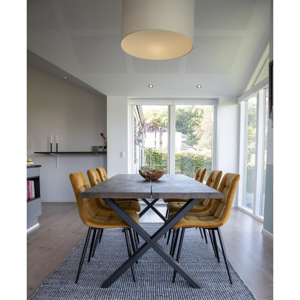 House Nordic ApS - Middelfart Eetkamerstoel Mosterdgeel - Deco Delights Eetkamerstoel