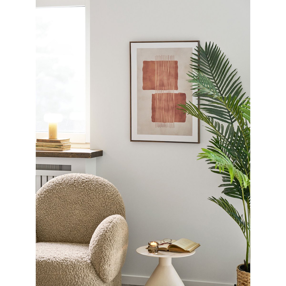 House Nordic ApS - Mina Canvasprint, canvas, beige/bruin, No.2, 50x70 cm - Deco Delights