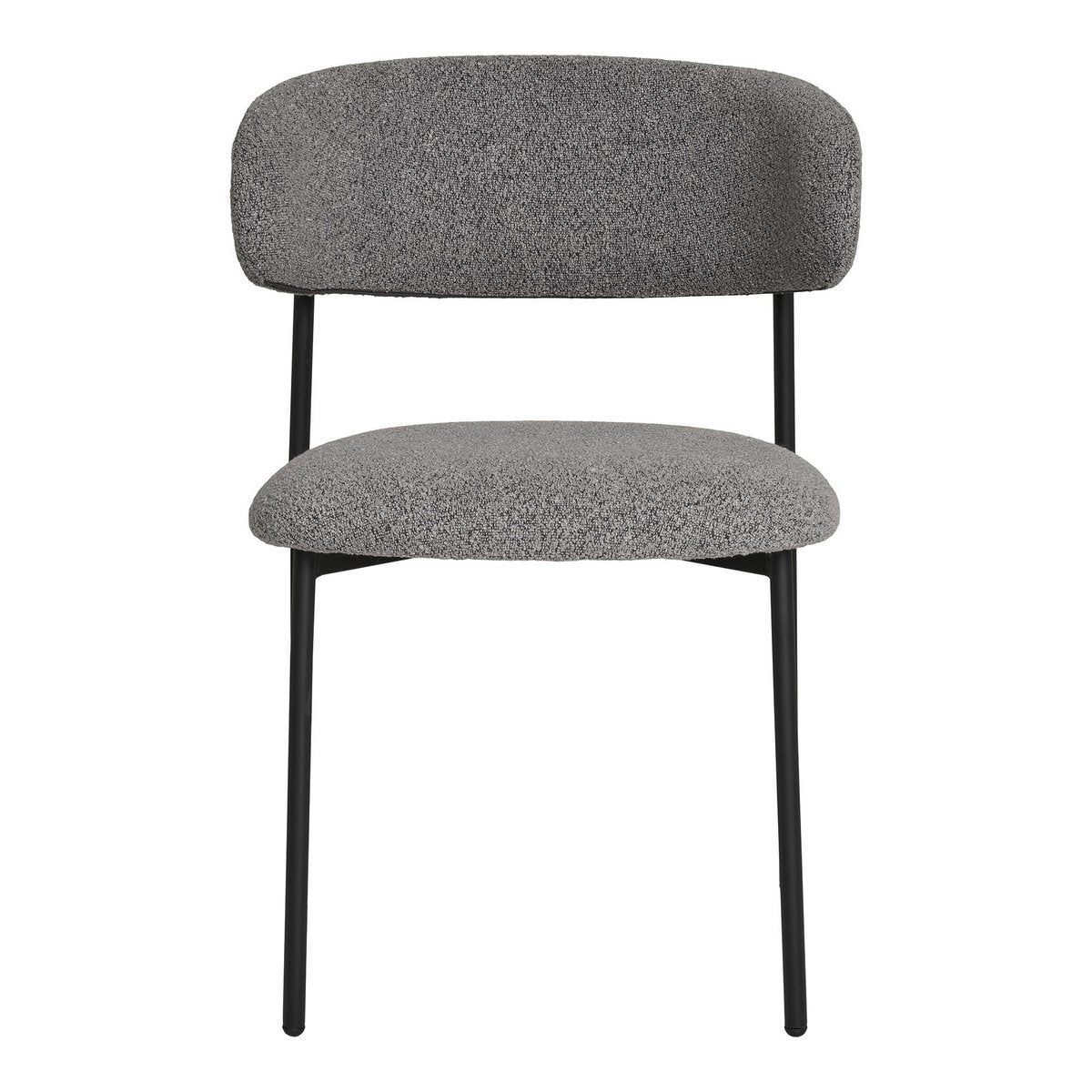 House Nordic ApS - Mira Eetkamerstoel - Lichtgrijs, 59x55x79,5cm - Set van 2 - Deco Delights