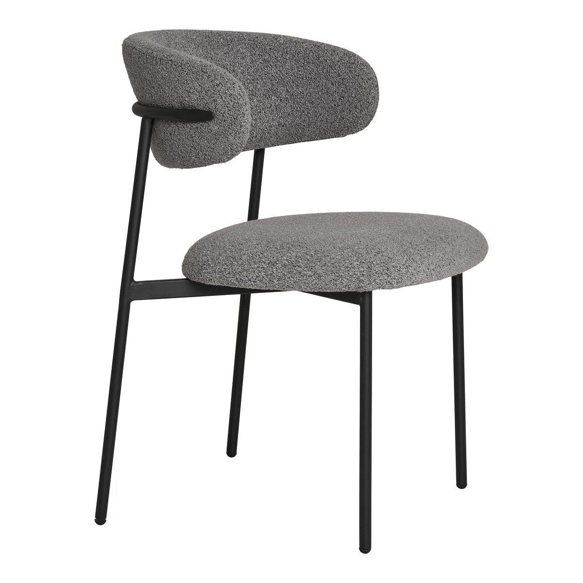 House Nordic ApS - Mira Eetkamerstoel - Lichtgrijs, 59x55x79,5cm - Set van 2 - Deco Delights