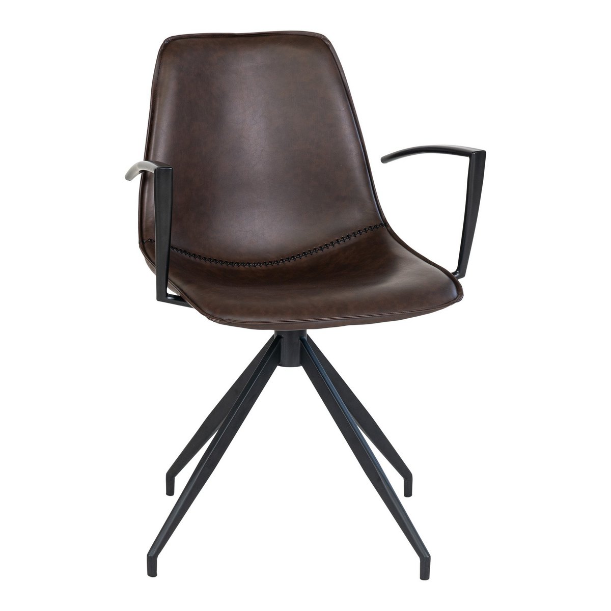 House Nordic ApS - Monaco Armleuning - Armleuning van metaal voor Monaco eettafelstoel, zwart - Set van 2 - Deco Delights