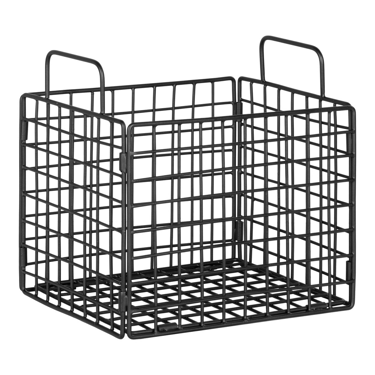House Nordic ApS - Mora Draadmand - Draadmand, ijzer, zwart, 25x20x25 cm - Deco Delights