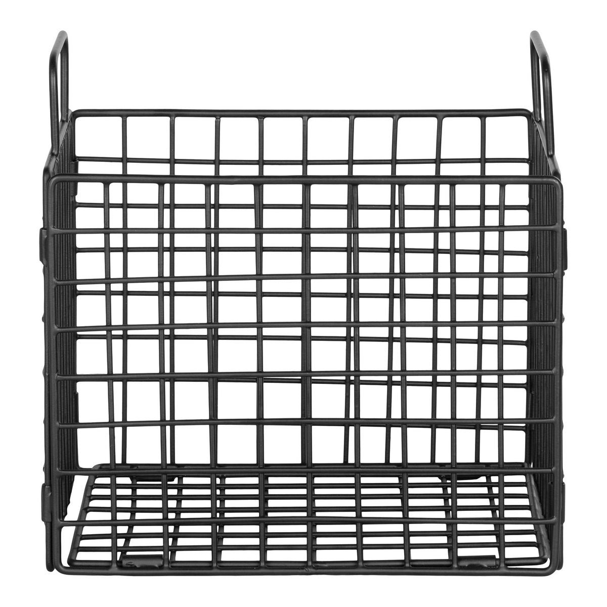 House Nordic ApS - Mora Draadmand - Draadmand, ijzer, zwart, 25x20x25 cm - Deco Delights