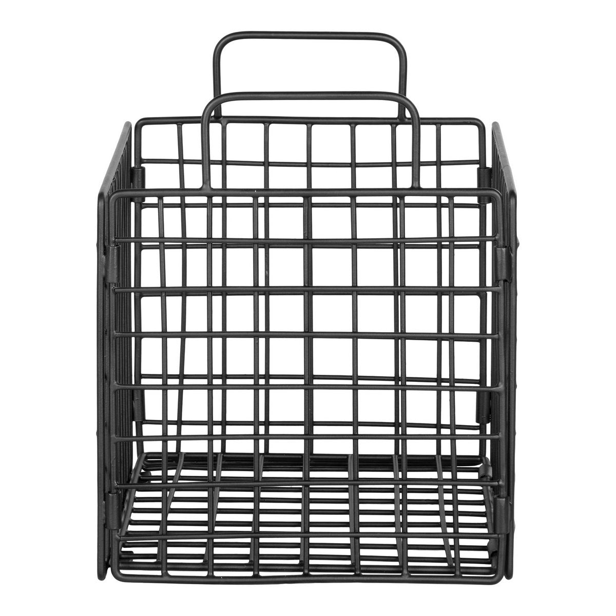 House Nordic ApS - Mora Draadmand - Draadmand, ijzer, zwart, 25x20x25 cm - Deco Delights
