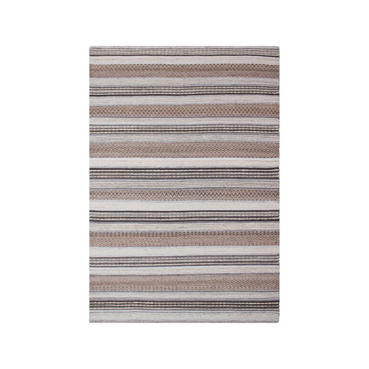 House Nordic ApS - Morena Vloerkleed - Jute, Wol, Katoen, Natuur/Grijs - 160x230 cm - Deco Delights