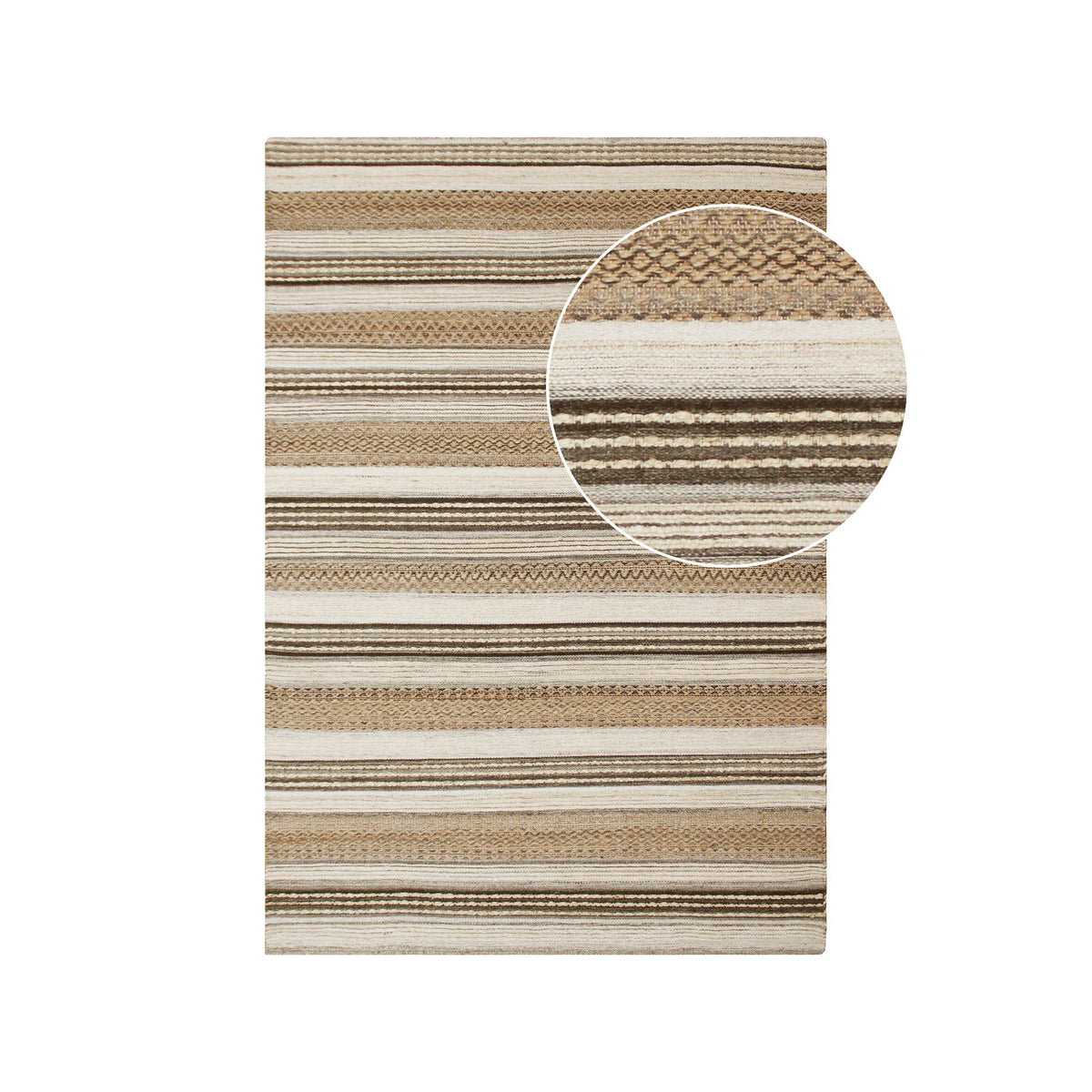 House Nordic ApS - Morena Vloerkleed Naturel/Grijs - Deco Delights Vloerkleed
