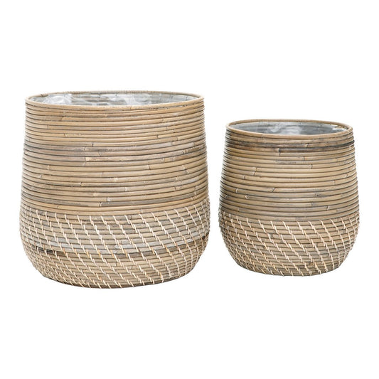 House Nordic ApS - Moro -manden - Natural Kubu Rattan - Set van 2 - Deco Delights