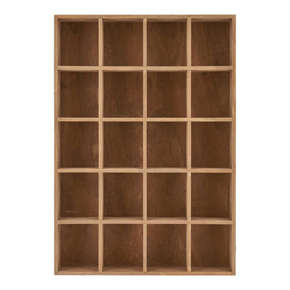 House Nordic ApS - Moss Wandplank - Natuurlijk bruin, grenenhout, 44x10x63cm - Deco Delights