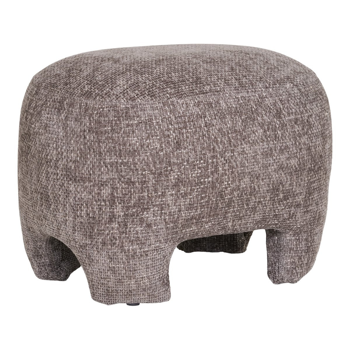House Nordic ApS - Nazare Pouf - Beige, polyester/schuim/multiplex, 53x41x38 cm - Deco Delights