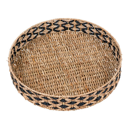 House Nordic ApS - Nerja Dienblad Zwart/Naturel - Deco Delights