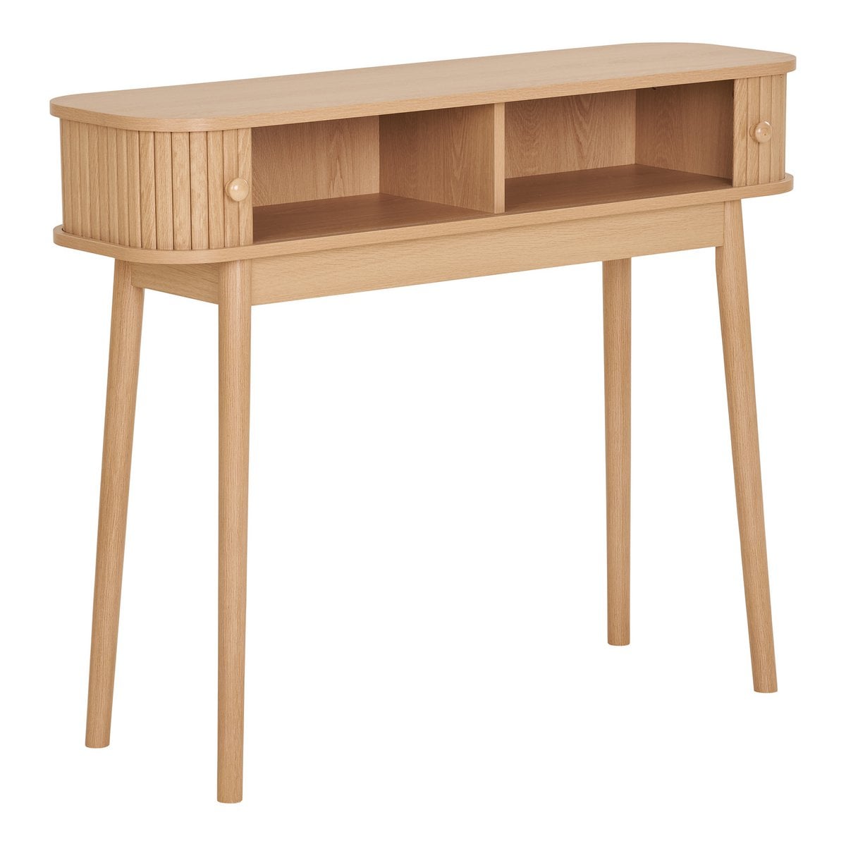 House Nordic ApS - Nikko Consoletafel - Natuurlijk, MDF/Genen, 100x30x80,5 cm - Deco Delights