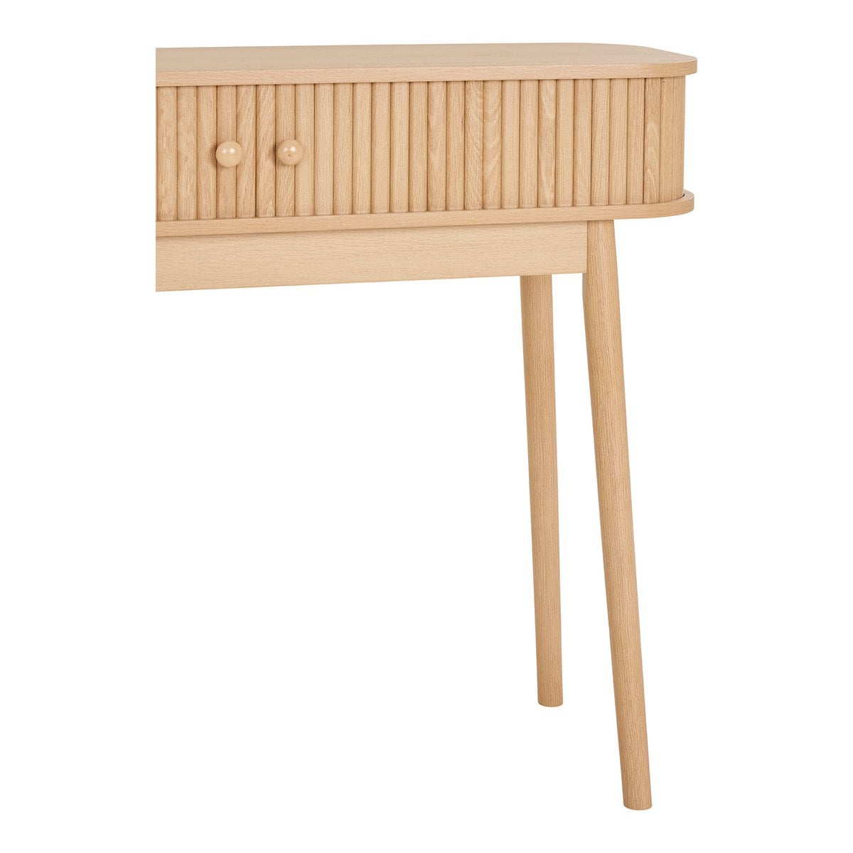 House Nordic ApS - Nikko Consoletafel - Natuurlijk, MDF/Genen, 100x30x80,5 cm - Deco Delights